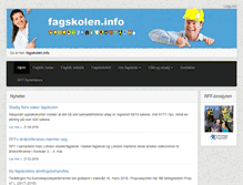 Tablet Screenshot of fagskolen.info